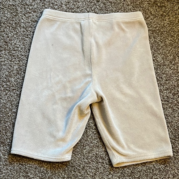 Cozy Beige Fleece Shorts - Picture 4 of 7